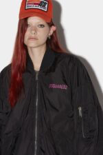 Dsquared2 Iconic Tanker Windbreaker MILITARY GREEN/BLACK - Image 4