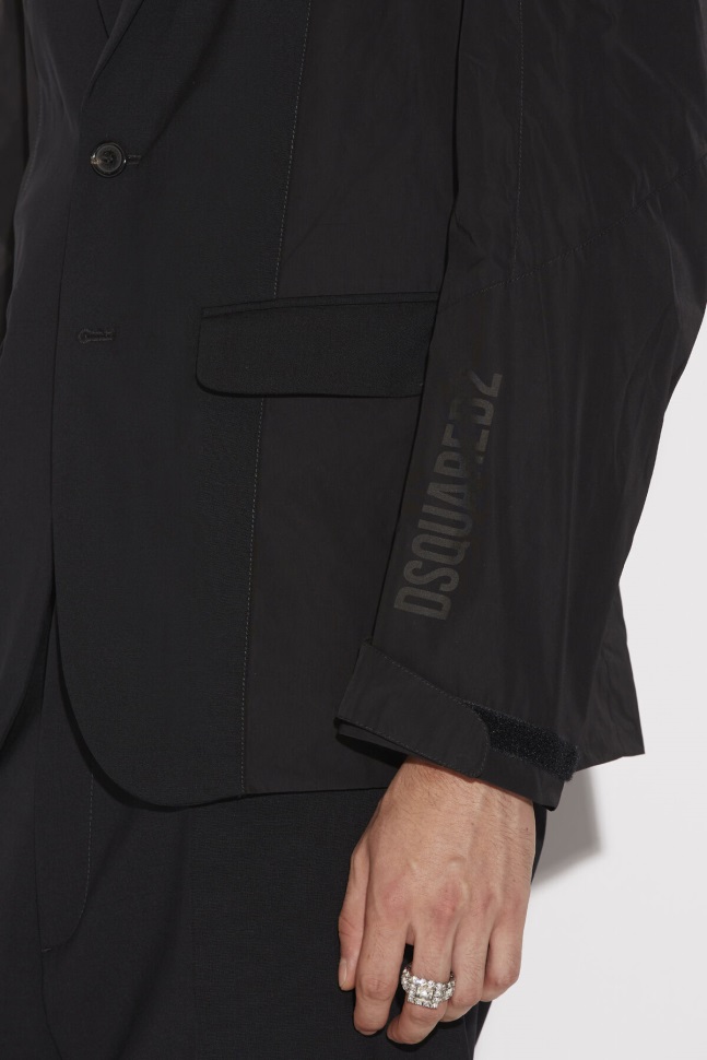 Dsquared2 Iconic Tech Tag Hooded Blazer - Image 4