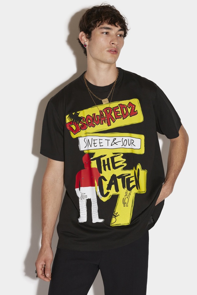 dsquared2_iconic_the_caten_missy_t_shirt.jpg Dsquared2 Iconic The Caten Missy T-Shirt - Image 1