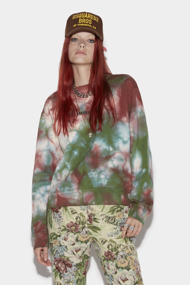 dsquared2_iconic_tie_dye_sweatshirt_fantasy.jpg Dsquared2 Iconic Tie-Dye Sweatshirt FANTASY - Image 1