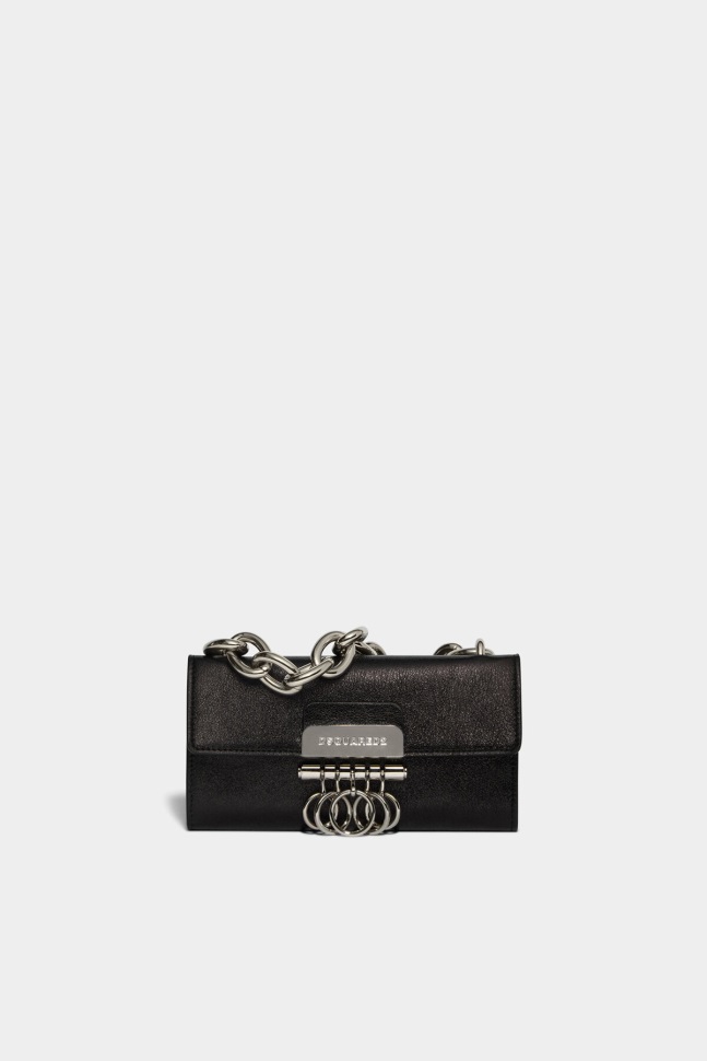 dsquared2_iconic_twin_key_bag.jpg Dsquared2 Iconic Twin Key Bag - Image 1
