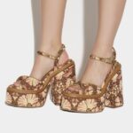 Dsquared2 Iconic Twist Heeled Sandals D2 FANTASY