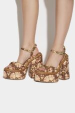Dsquared2 Iconic Twist Heeled Sandals D2 FANTASY