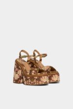 Dsquared2 Iconic Twist Heeled Sandals D2 FANTASY - Image 4