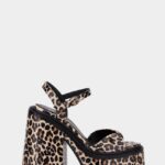Dsquared2 Iconic Twist Heeled Sandals D2 LEOPARD