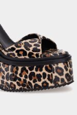 Dsquared2 Iconic Twist Heeled Sandals D2 LEOPARD - Image 4