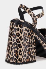 Dsquared2 Iconic Twist Heeled Sandals D2 LEOPARD - Image 5