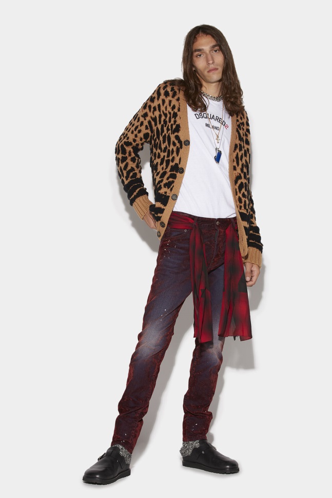 dsquared2_iconic_velvet_wash_cool_guy_jeans_salmon_bordeaux.jpg Dsquared2 Iconic Velvet Wash Cool Guy Jeans SALMON/BORDEAUX - Image 1