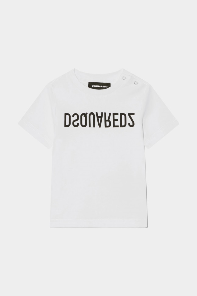 dsquared2_iconic_white_d2kids_t_shirt.jpg Dsquared2 Iconic WHITE D2Kids T-Shirt - Image 1