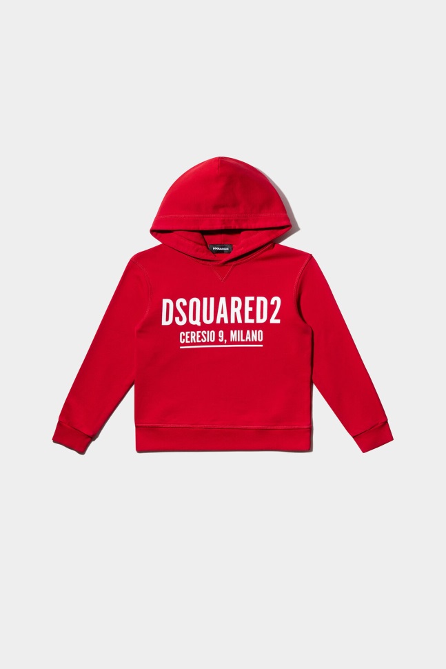 dsquared2_iconic_white_ds2_kids_hoodie.jpg Dsquared2 Iconic WHITE DS2 Kids Hoodie - Image 1