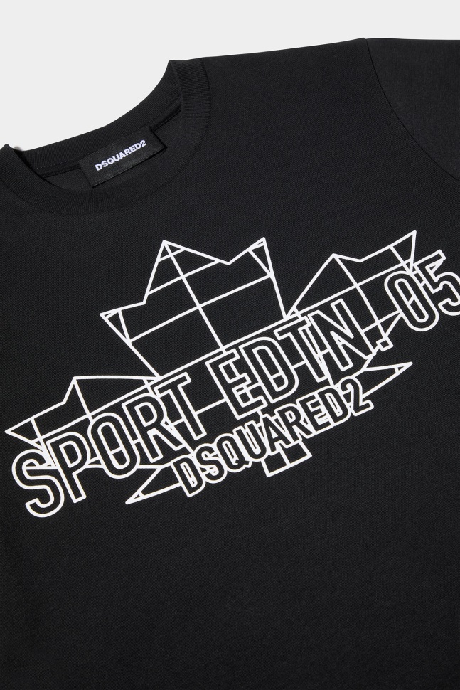Dsquared2 Iconic WHITE DS2 Kids Sport Edtn.05 T-Shirt - Image 3