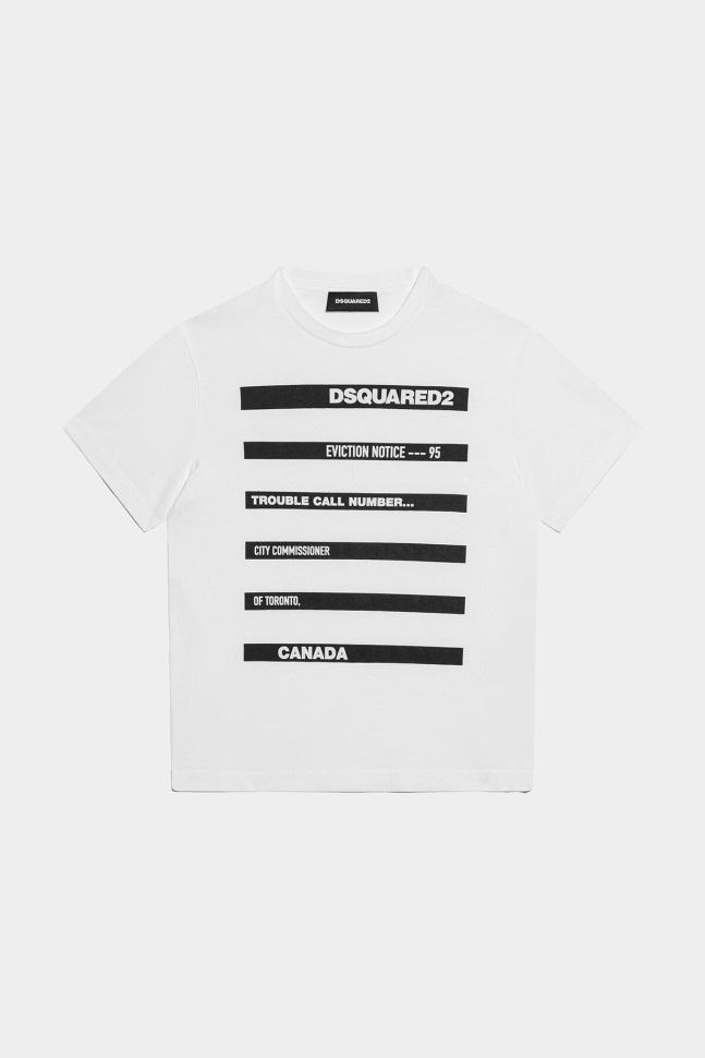 dsquared2_iconic_white_ds2_kids_t_shirt.jpg Dsquared2 Iconic WHITE DS2 Kids T-Shirt - Image 1