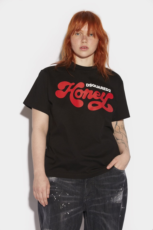 dsquared2_iconic_white_honey_t_shirt.jpg Dsquared2 Iconic WHITE Honey T-Shirt - Image 1