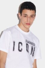 Dsquared2 Iconic WHITE Icon Spray Cool T-Shirt - Image 3