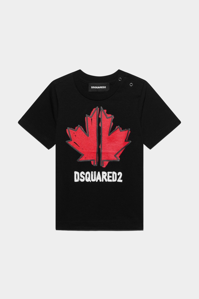 dsquared2_iconic_white_kids_d2_t_shirt.jpg Dsquared2 Iconic WHITE Kids D2 T-Shirt - Image 1