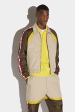 Dsquared2 Iconic WHITE Sport Hybrid Tape Jacket