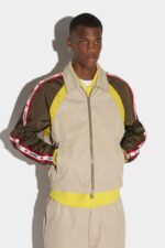 Dsquared2 Iconic WHITE Sport Hybrid Tape Jacket - Image 3