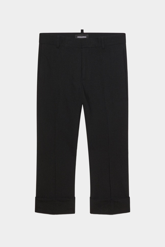 dsquared2_kids_black_pants.jpg Dsquared2 Kids BLACK Pants - Image 1