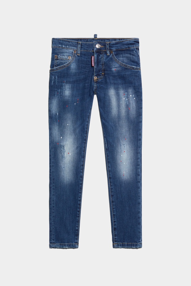 dsquared2_kids_blue_denim_denim_jeans.jpg Dsquared2 Kids BLUE DENIM Denim Jeans - Image 1