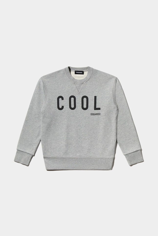 dsquared2_kids_sweatshirt_grey.jpg Dsquared2 Kids Sweatshirt GREY - Image 1