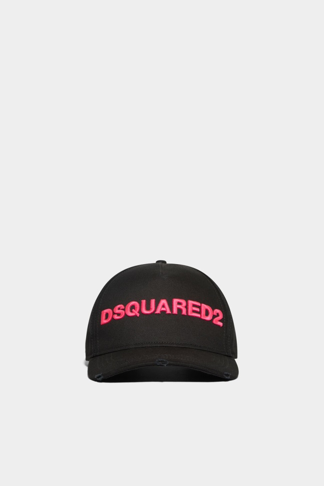 dsquared2_logo_baseball_cap_d2_black.jpg Dsquared2 Logo Baseball Cap D2 BLACK - Image 1