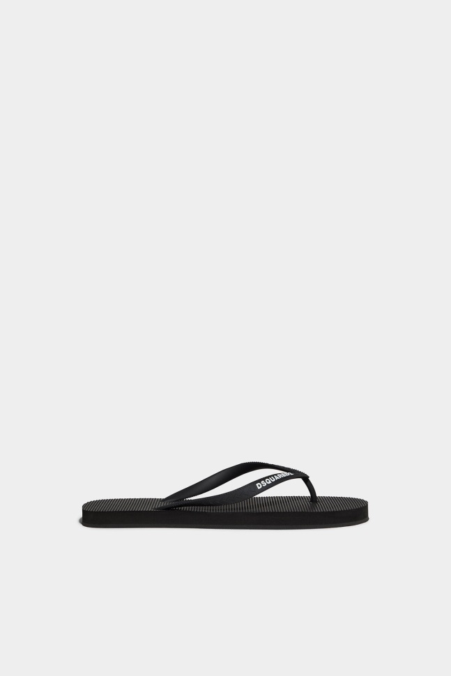 dsquared2_logo_flip_flops.jpg Dsquared2 Logo Flip Flops - Image 1