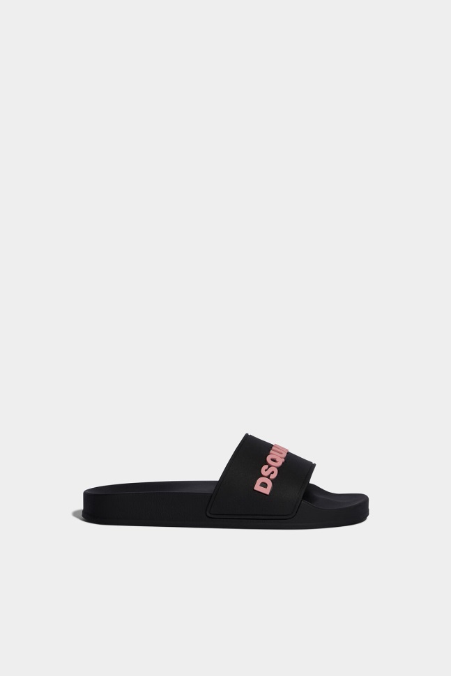 dsquared2_logo_slides_red_black.jpg Dsquared2 Logo Slides RED/BLACK - Image 1