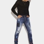 Dsquared2 New In Dark Splatter Wash Cool Guy Jeans