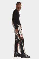 Dsquared2 New In Leather Racing Trousers - Image 3