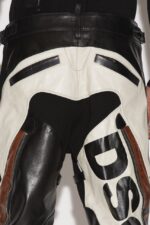 Dsquared2 New In Leather Racing Trousers - Image 5