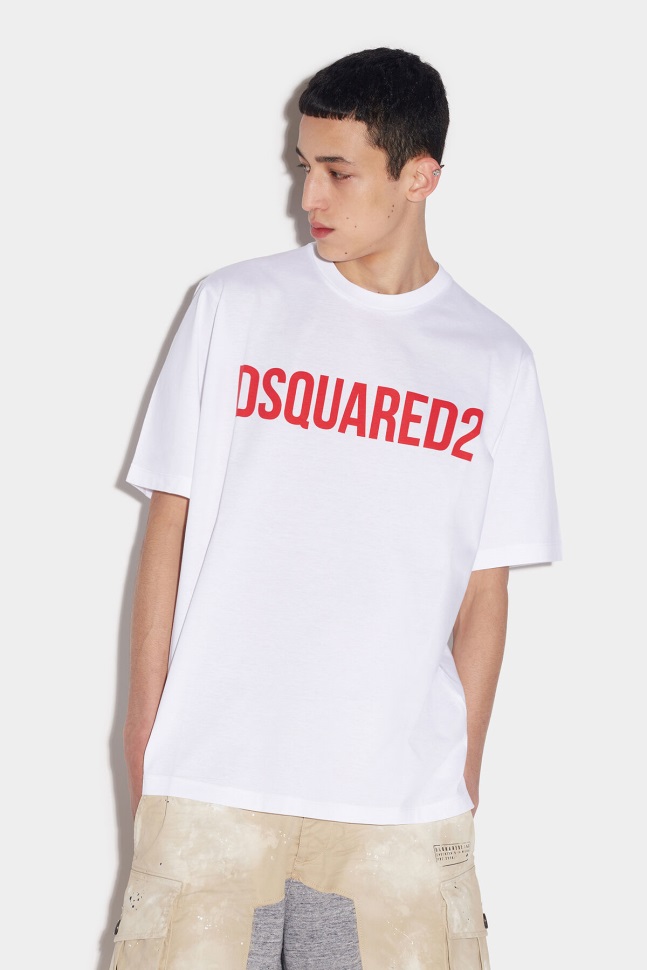 white_dsquared2_slouch_t_shirt.jpg WHITE Dsquared2 Slouch T-Shirt - Image 1