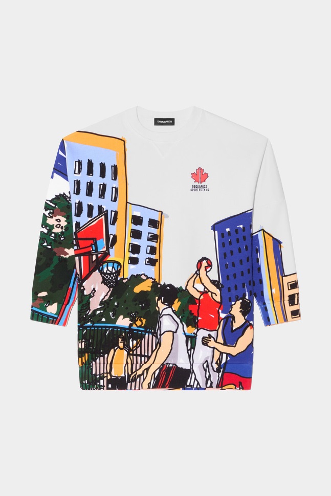Dsquared2 Iconic D2 Kids Sport Edtn.05 T-Shirt WHITE