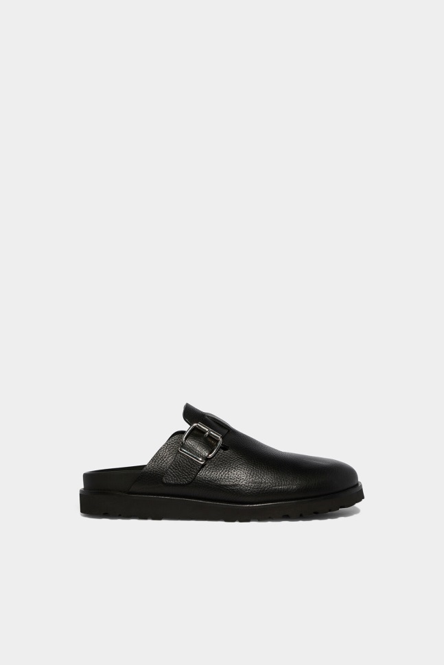 Dsquared2 Iconic BLACK Sonny Mule Clogs