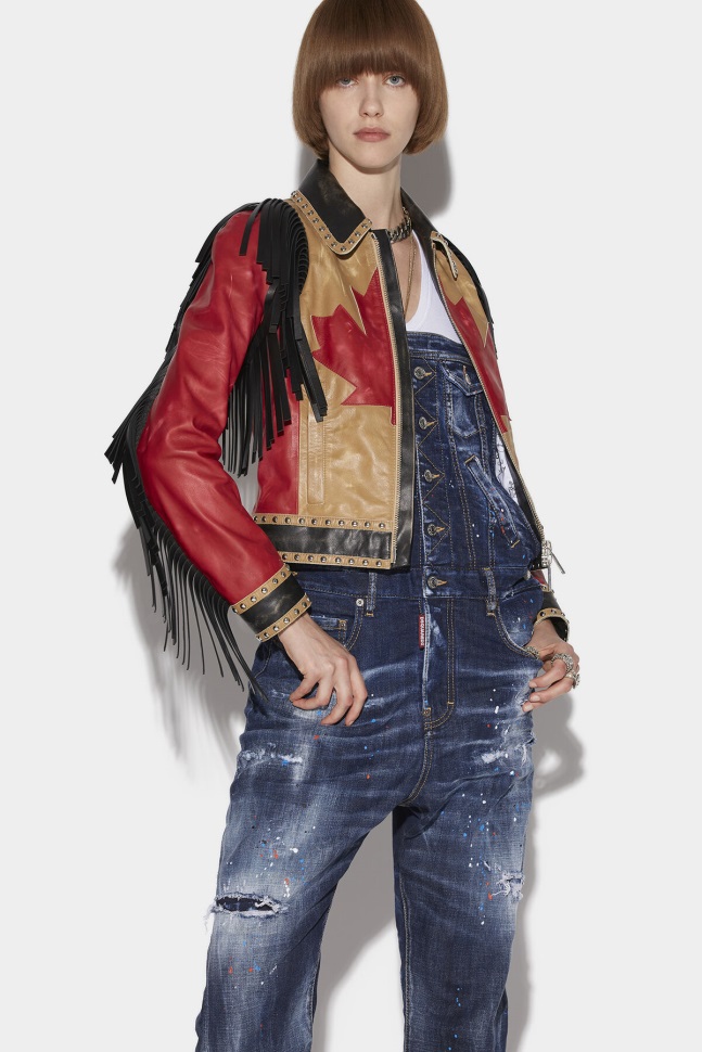 Dsquared2 Iconic Fringes Flag Jacket
