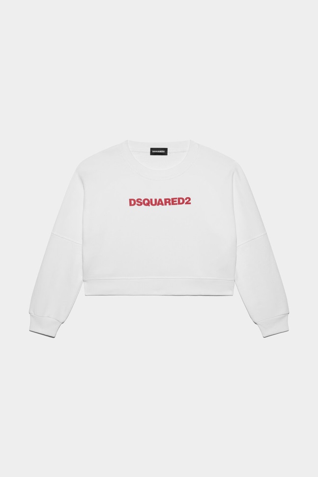 Dsquared2 Iconic WHITE D2Kids Sweatshirt