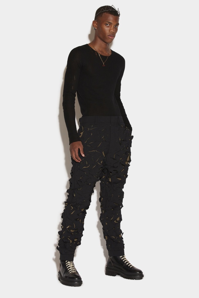 Dsquared2 Iconic Aviator Trousers D2 BLACK