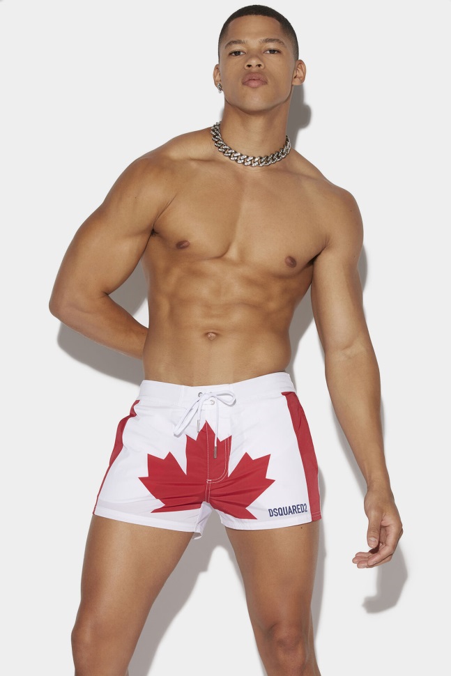Dsquared2 Tape Midi Boxer BLACK