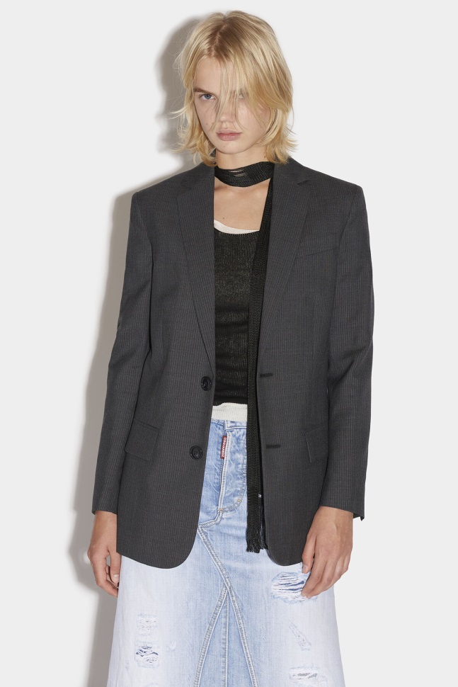 Dsquared2 Iconic BROWN Boyfriend Jacket