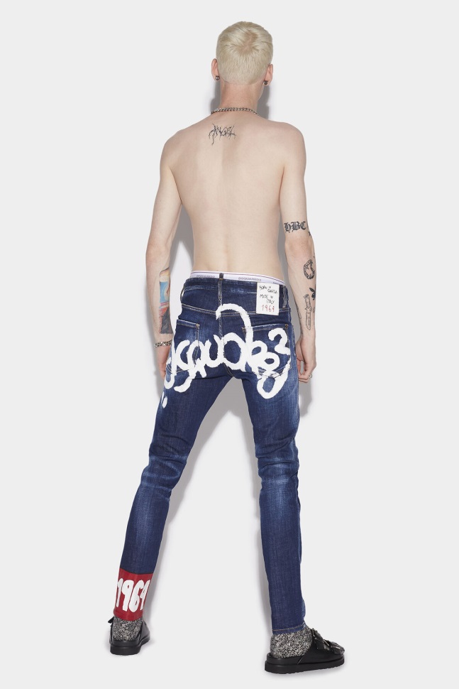 Dsquared2 Iconic L.A. Customized Cool Guy Cropped Jeans D2