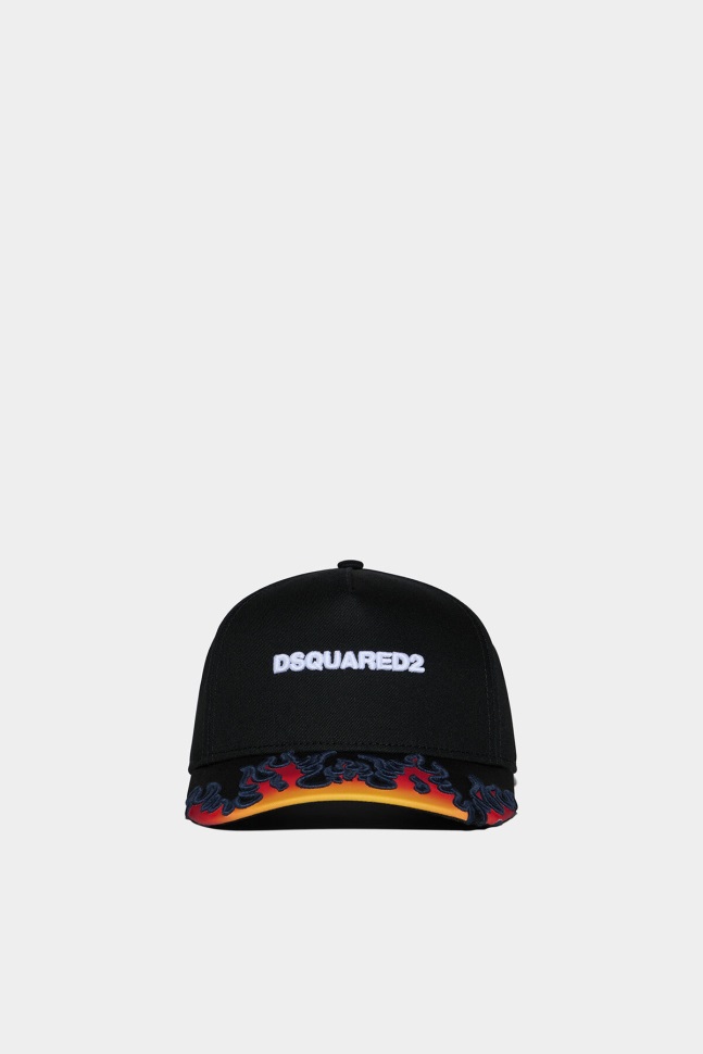 Dsquared2 Iconic D2 Baseball Cap BLACK D2