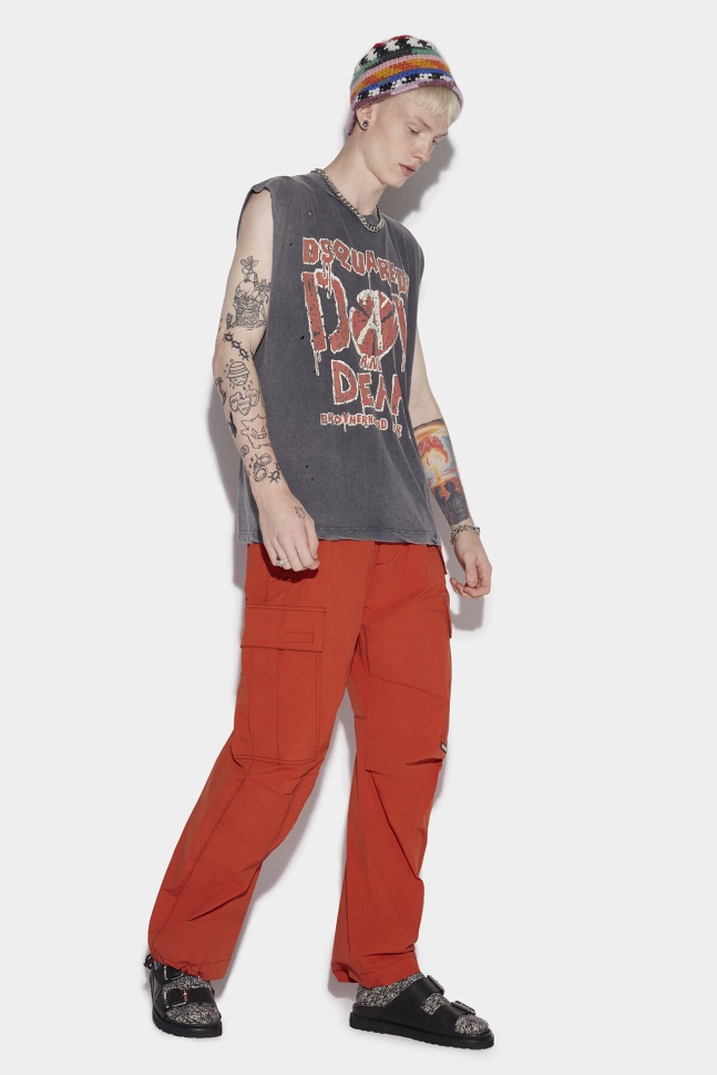 Dsquared2 Iconic Contrast Stitch Trousers