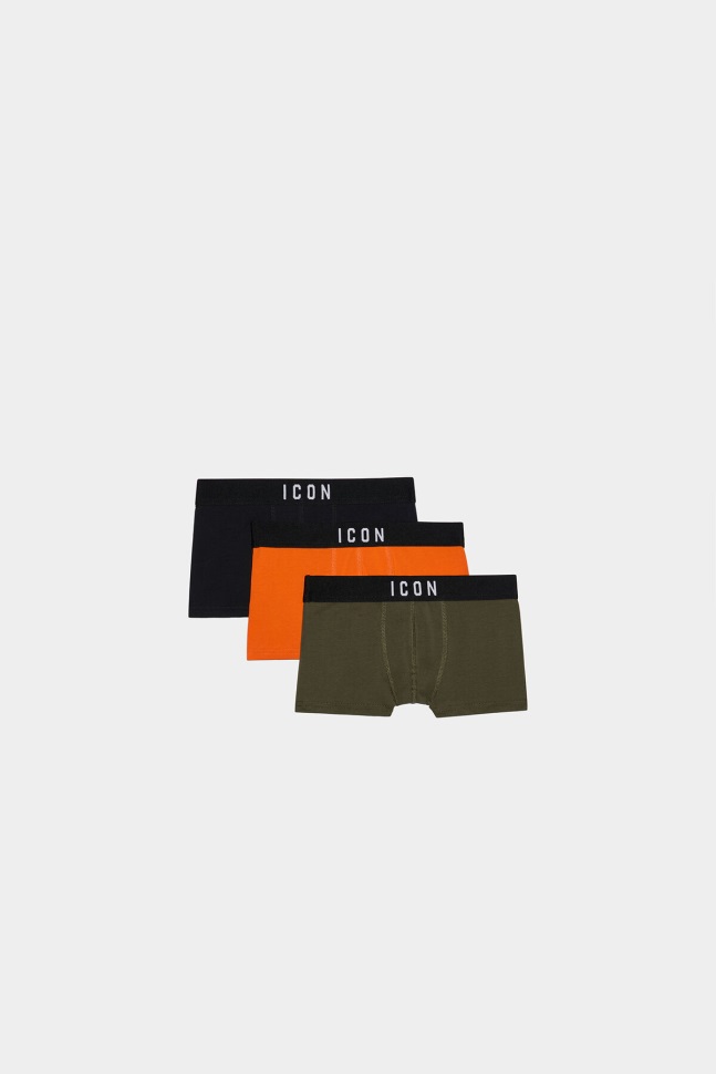 Dsquared2 Iconic D2Kids Underwear GREY MELANGE/FANTASY