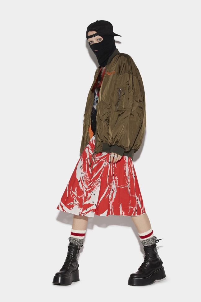 Dsquared2 Iconic BLACK Tanker Windbreaker