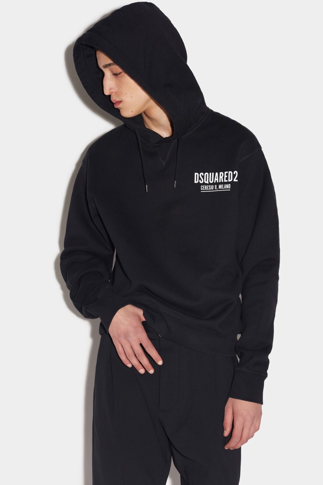 Dsquared2 Iconic Ceresio 9 Cool Hoodie WHITE