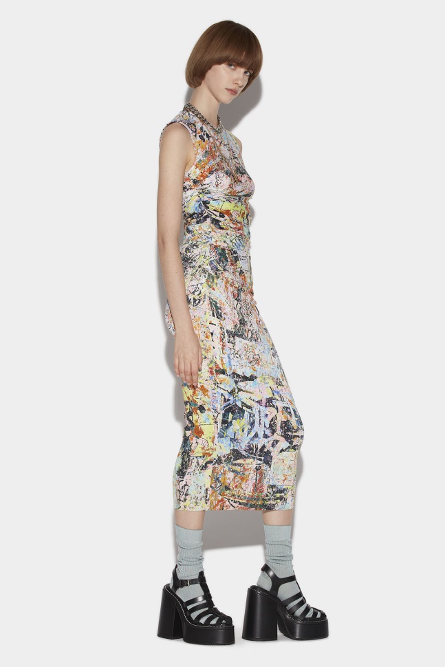 Dsquared2 Iconic Commotion Long Dress