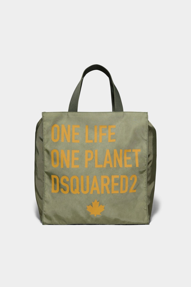 Dsquared2 Iconic One Life Recycled Nylon Shopping Bag