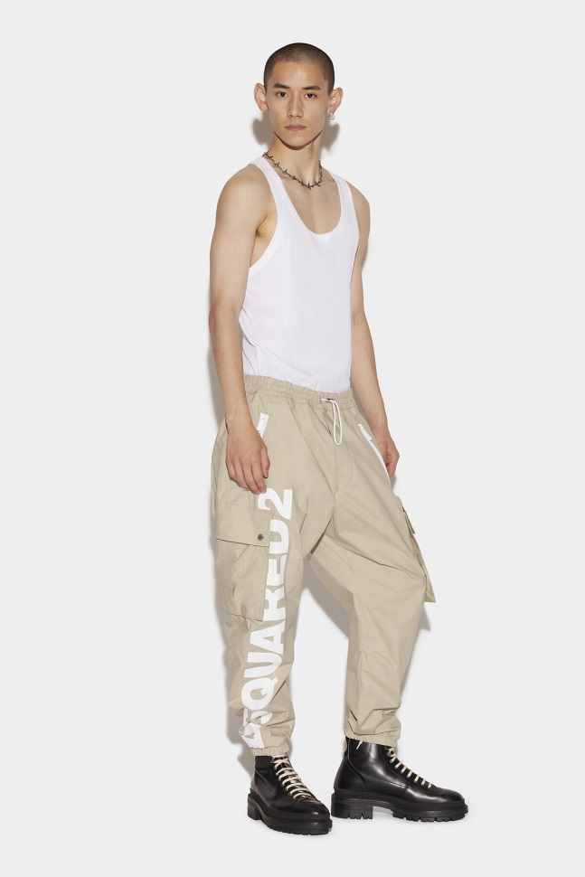 Dsquared2 Iconic Big Logo Sport Cargo Pants