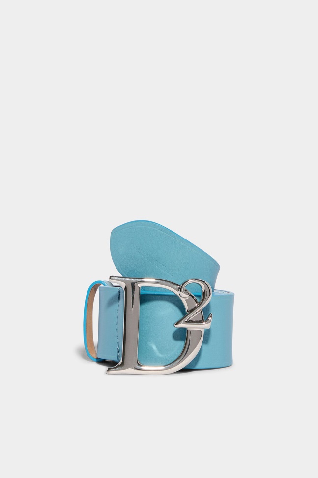 Dsquared2 Iconic D2 Statement Belt BLACK/FANTASY