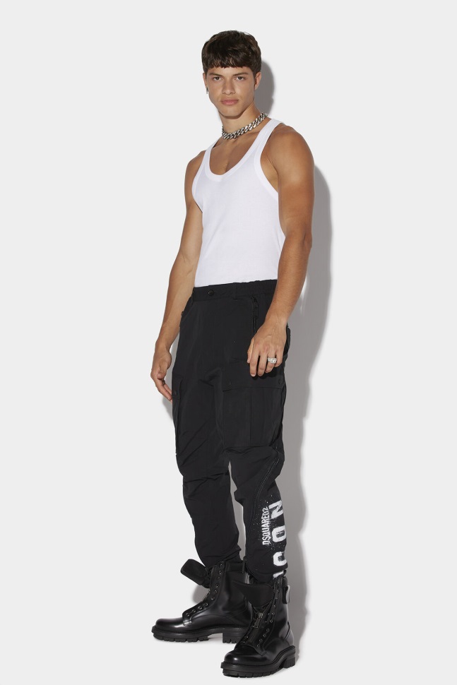 Dsquared2 Iconic Icon Spray Cargo Trousers