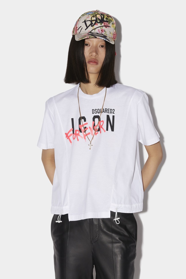 Dsquared2 Iconic Icon Forever Relax T-Shirt WHITE